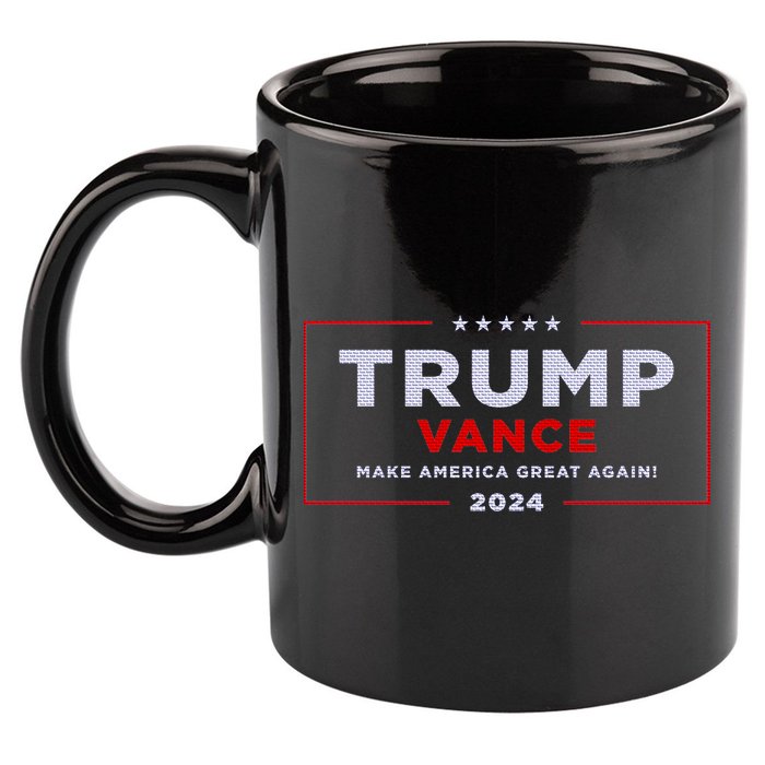 Trump Vance 2024 Brick Texture 11oz C Handle Ceramic Mug