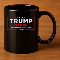 Trump Vance 2024 Brick Texture 11oz C Handle Ceramic Mug