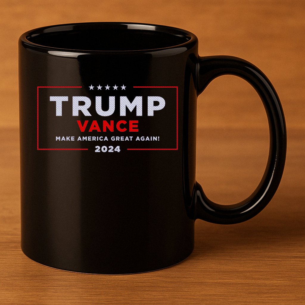 Trump Vance 2024 Brick Texture 11oz C Handle Ceramic Mug