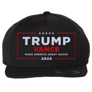 Trump Vance 2024 Brick Texture Wool Snapback Cap