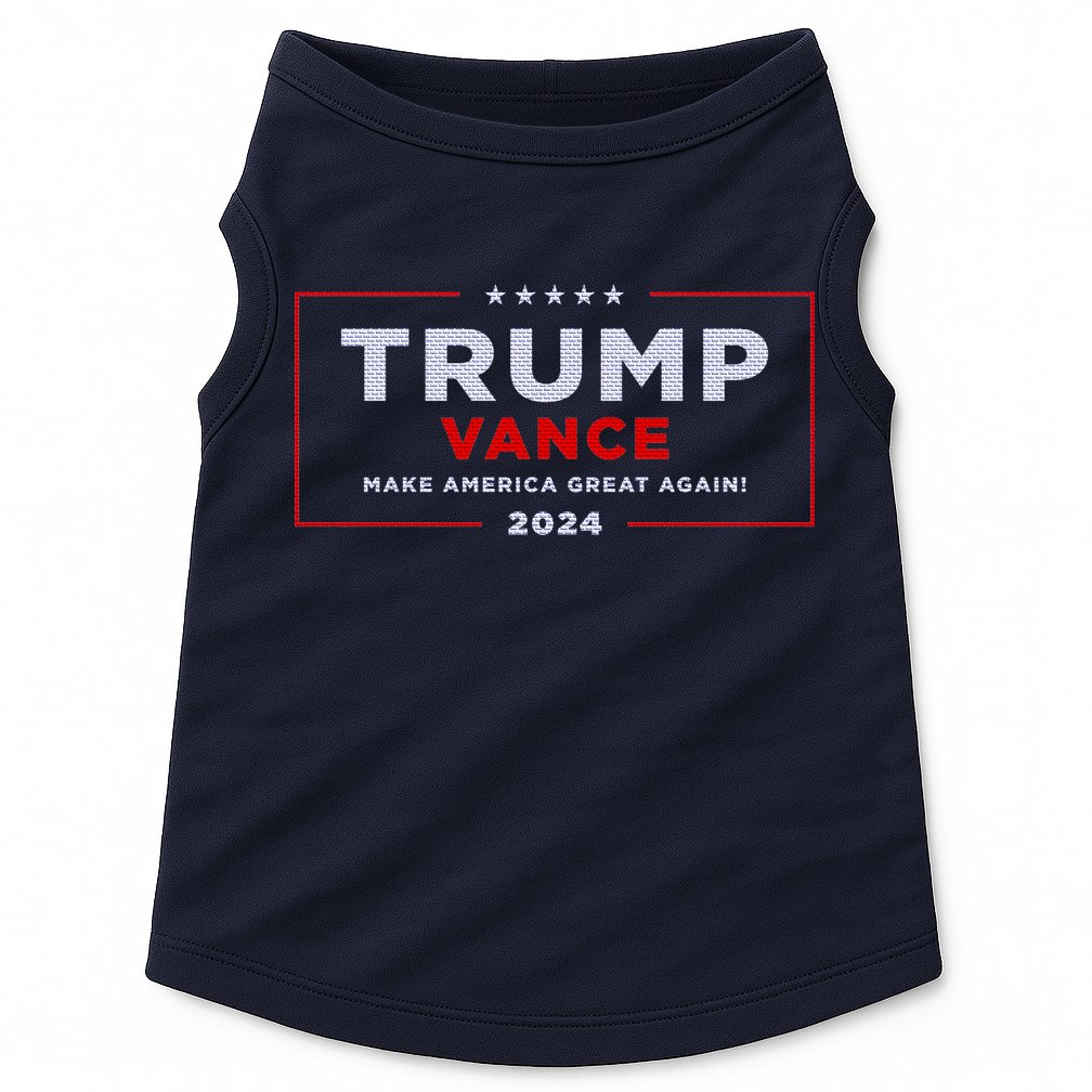 Trump Vance 2024 Brick Texture Doggie Tank