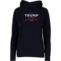 Trump Vance 2024 Brick Texture Womens Funnel Neck Pullover Hood