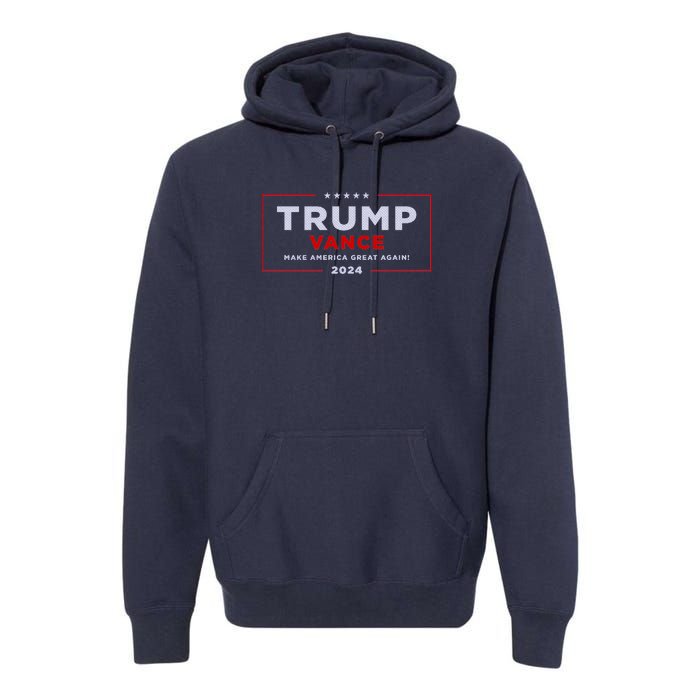 Trump Vance 2024 Brick Texture Premium Hoodie