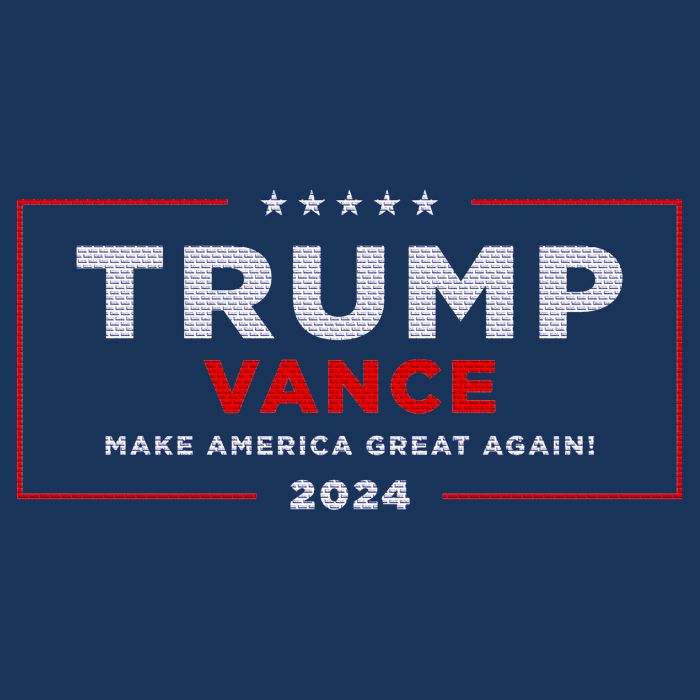 Trump Vance 2024 Brick Texture 16 in Basic Backpack
