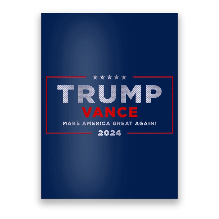 Trump Vance 2024 Brick Texture Poster