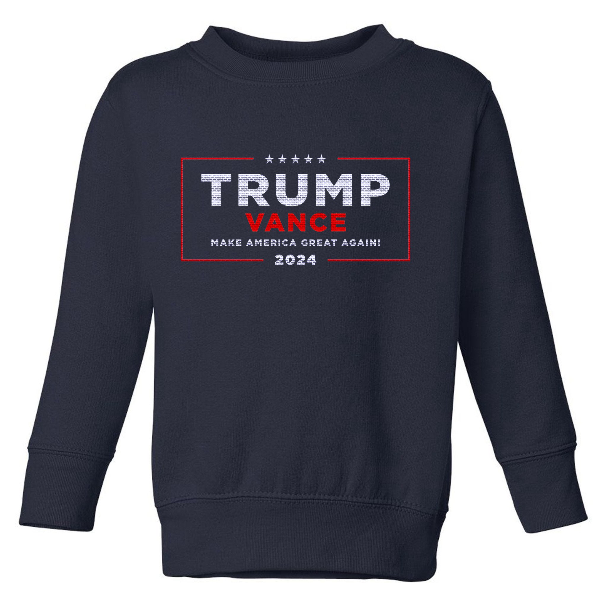Trump Vance 2024 Brick Texture Toddler Sweatshirt
