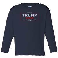 Trump Vance 2024 Brick Texture Toddler Long Sleeve Shirt