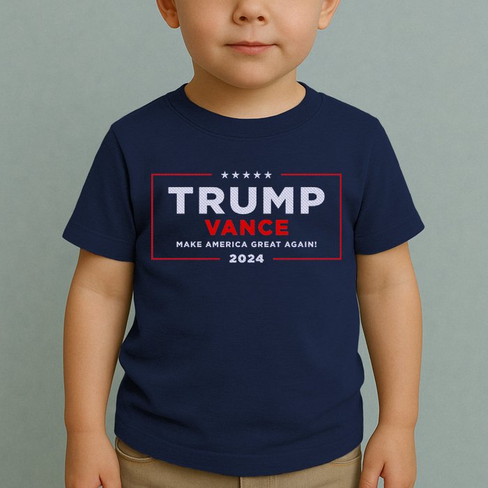 Trump Vance 2024 Brick Texture Toddler T-Shirt