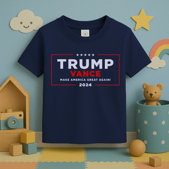 Trump Vance 2024 Brick Texture Toddler T-Shirt