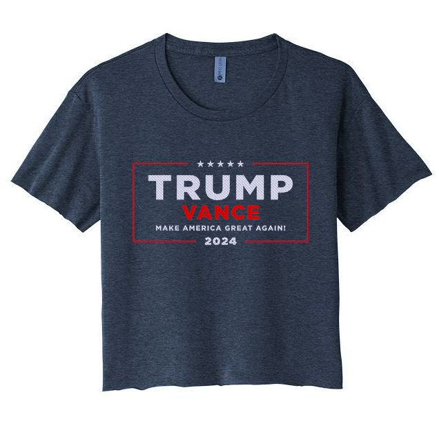 Trump Vance 2024 Brick Texture Crop Top