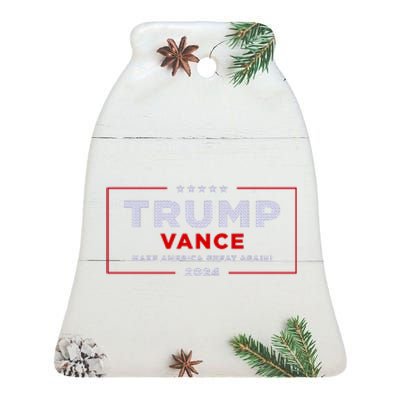 Trump Vance 2024 Brick Texture Ceramic Bell Ornament