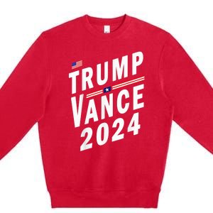 Trump Vance 2024 Usa Vice President Vp Election Premium Crewneck Sweatshirt