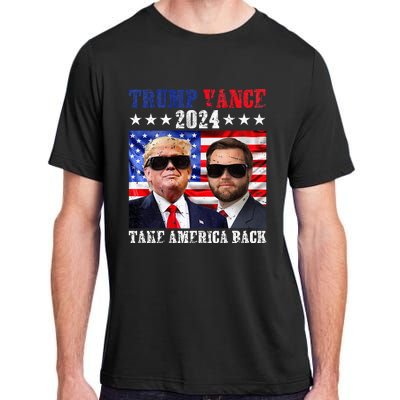 Trump Vance 2024 Take America Back American Flag Adult ChromaSoft Performance T-Shirt