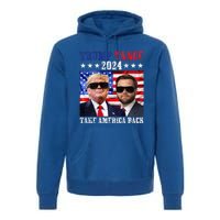 Trump Vance 2024 Take America Back American Flag Premium Hoodie