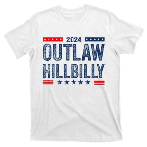 Trump Vance 2024 Outlaw Hillbilly Us Flag T-Shirt