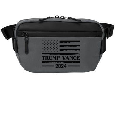 Trump Vance 2024 Us Flag Vintage Election President 2024 Crossbody Pack