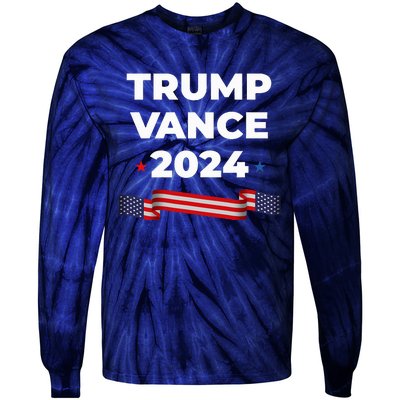 Trump Vance 2024 Tie-Dye Long Sleeve Shirt