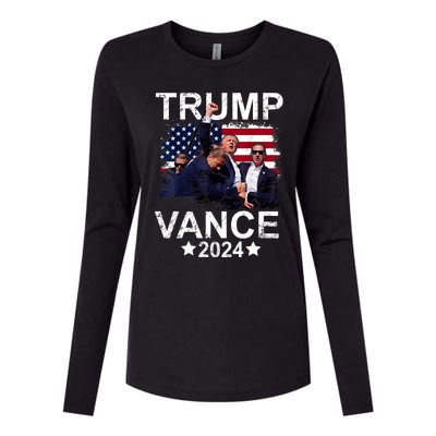 Trump Vance 2024 President Trump Supporter Re Election Womens Cotton Relaxed Long Sleeve T-Shirt