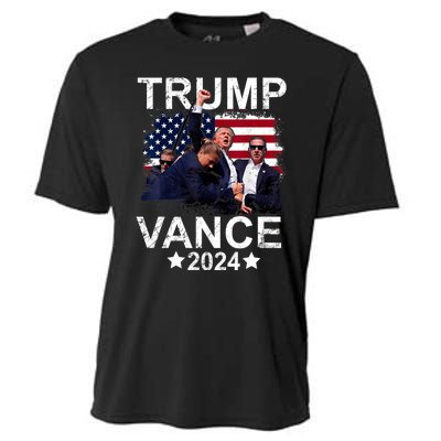 Trump Vance 2024 President Trump Supporter Re Election Cooling Performance Crew T-Shirt