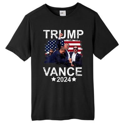 Trump Vance 2024 President Trump Supporter Re Election Tall Fusion ChromaSoft Performance T-Shirt