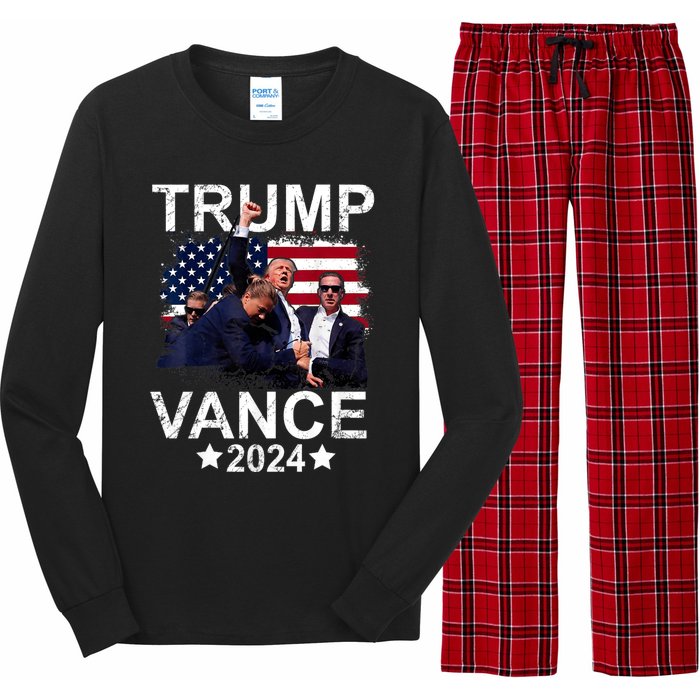 Trump Vance 2024 President Trump Supporter Re Election Long Sleeve Pajama Set