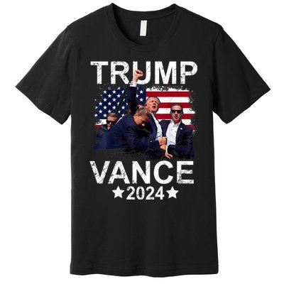 Trump Vance 2024 President Trump Supporter Re Election Premium T-Shirt