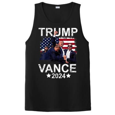 Trump Vance 2024 President Trump Supporter Re Election PosiCharge Competitor Tank