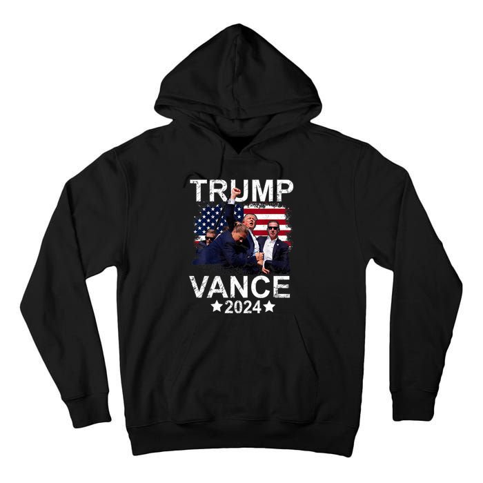 Trump Vance 2024 President Trump Supporter Re Election Tall Hoodie