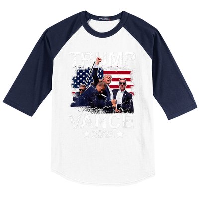 Trump Vance 2024 President Trump Supporter Re Election Baseball Sleeve Shirt