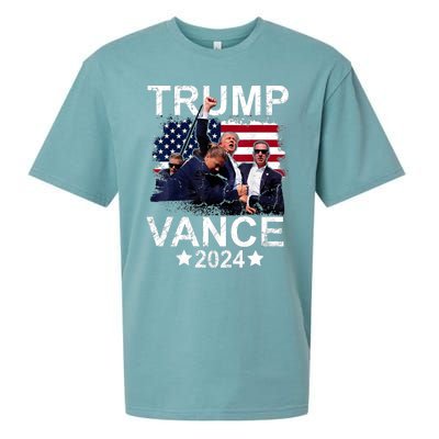 Trump Vance 2024 President Trump Supporter Re Election Sueded Cloud Jersey T-Shirt