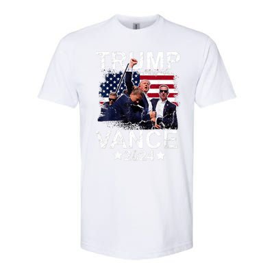 Trump Vance 2024 President Trump Supporter Re Election Softstyle CVC T-Shirt