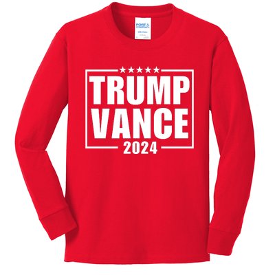 Trump Vance 2024 Kids Long Sleeve Shirt