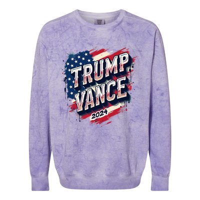 Trump Vance 2024 Republican Maga Country Colorblast Crewneck Sweatshirt