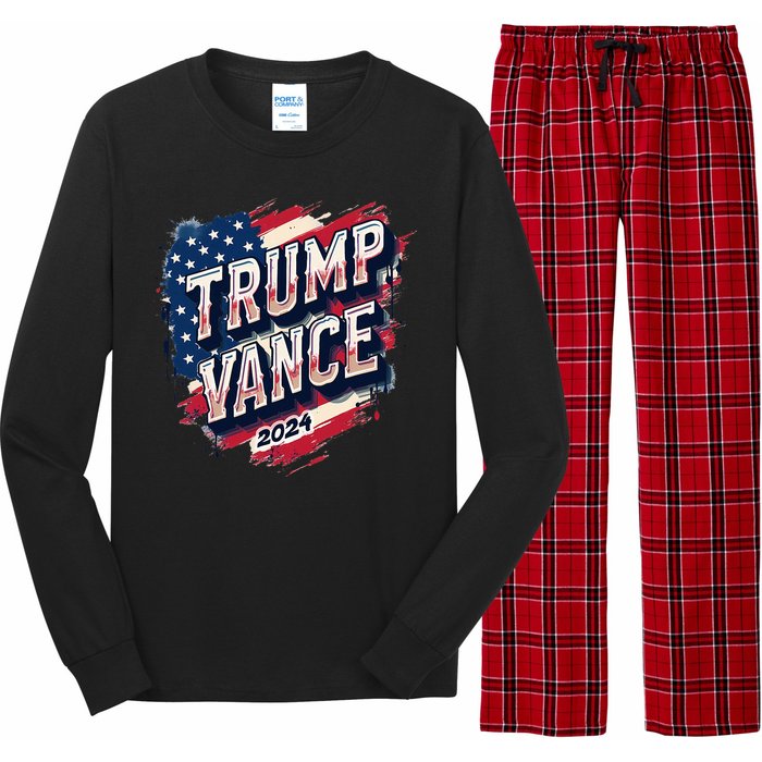 Trump Vance 2024 Republican Maga Country Long Sleeve Pajama Set