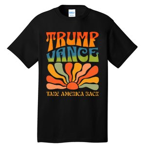 Trump Vance 2024 Donald Trump J.D. Vance Take America Back Tall T-Shirt