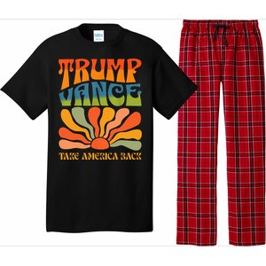 Trump Vance 2024 Donald Trump J.D. Vance Take America Back Pajama Set