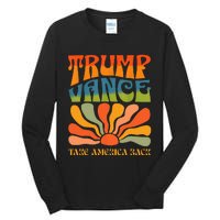 Trump Vance 2024 Donald Trump J.D. Vance Take America Back Tall Long Sleeve T-Shirt