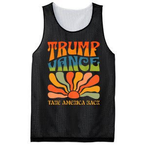 Trump Vance 2024 Donald Trump J.D. Vance Take America Back Mesh Reversible Basketball Jersey Tank