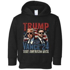 Trump Vance 2024 Donald Trump J.D. Vance Take America Toddler Hoodie