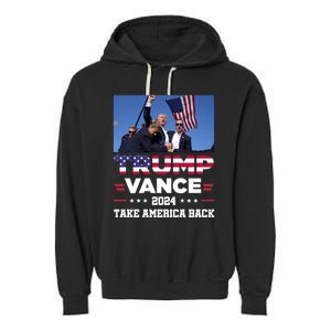 Trump Vance 2024 Vice President Vp For President Usa Garment-Dyed Fleece Hoodie