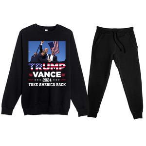 Trump Vance 2024 Vice President Vp For President Usa Premium Crewneck Sweatsuit Set