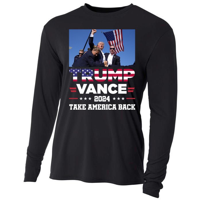 Trump Vance 2024 Vice President Vp For President Usa Cooling Performance Long Sleeve Crew