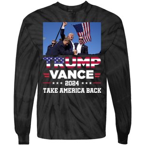 Trump Vance 2024 Vice President Vp For President Usa Tie-Dye Long Sleeve Shirt