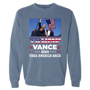 Trump Vance 2024 Vice President Vp For President Usa Garment-Dyed Sweatshirt