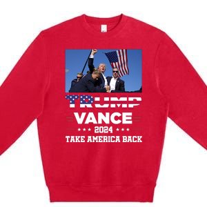 Trump Vance 2024 Vice President Vp For President Usa Premium Crewneck Sweatshirt