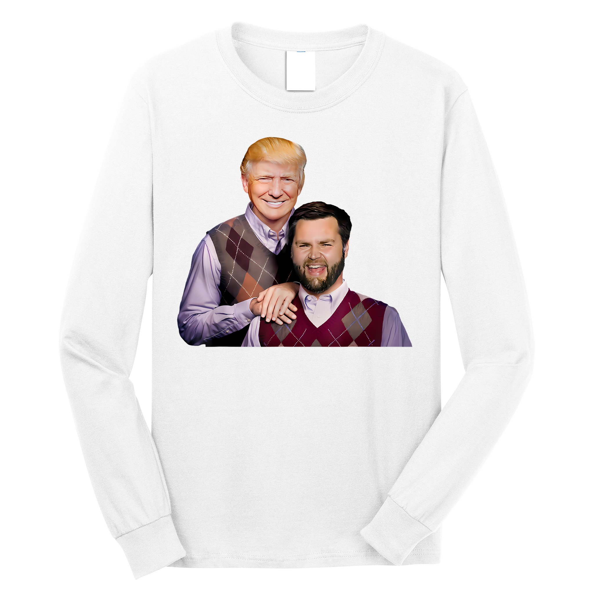 Trump Vance 2024 Brothers Funny Parody Trump J.D. Vance Bros Long Sleeve Shirt