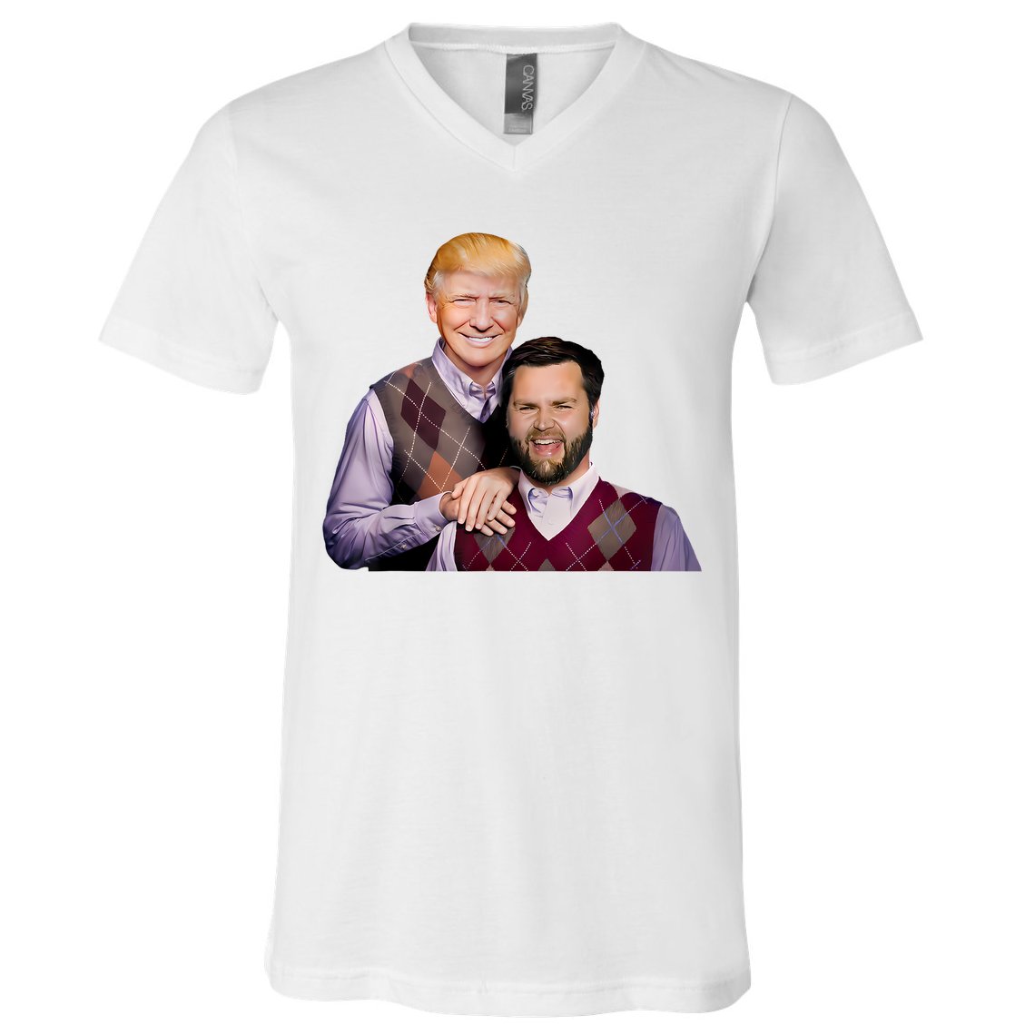 Trump Vance 2024 Brothers Funny Parody Trump J.D. Vance Bros V-Neck T-Shirt
