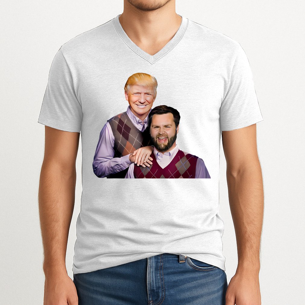 Trump Vance 2024 Brothers Funny Parody Trump J.D. Vance Bros V-Neck T-Shirt