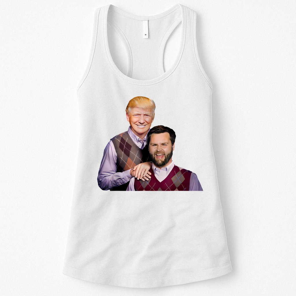 Trump Vance 2024 Brothers Funny Parody Trump J.D. Vance Bros Womens Tank Top