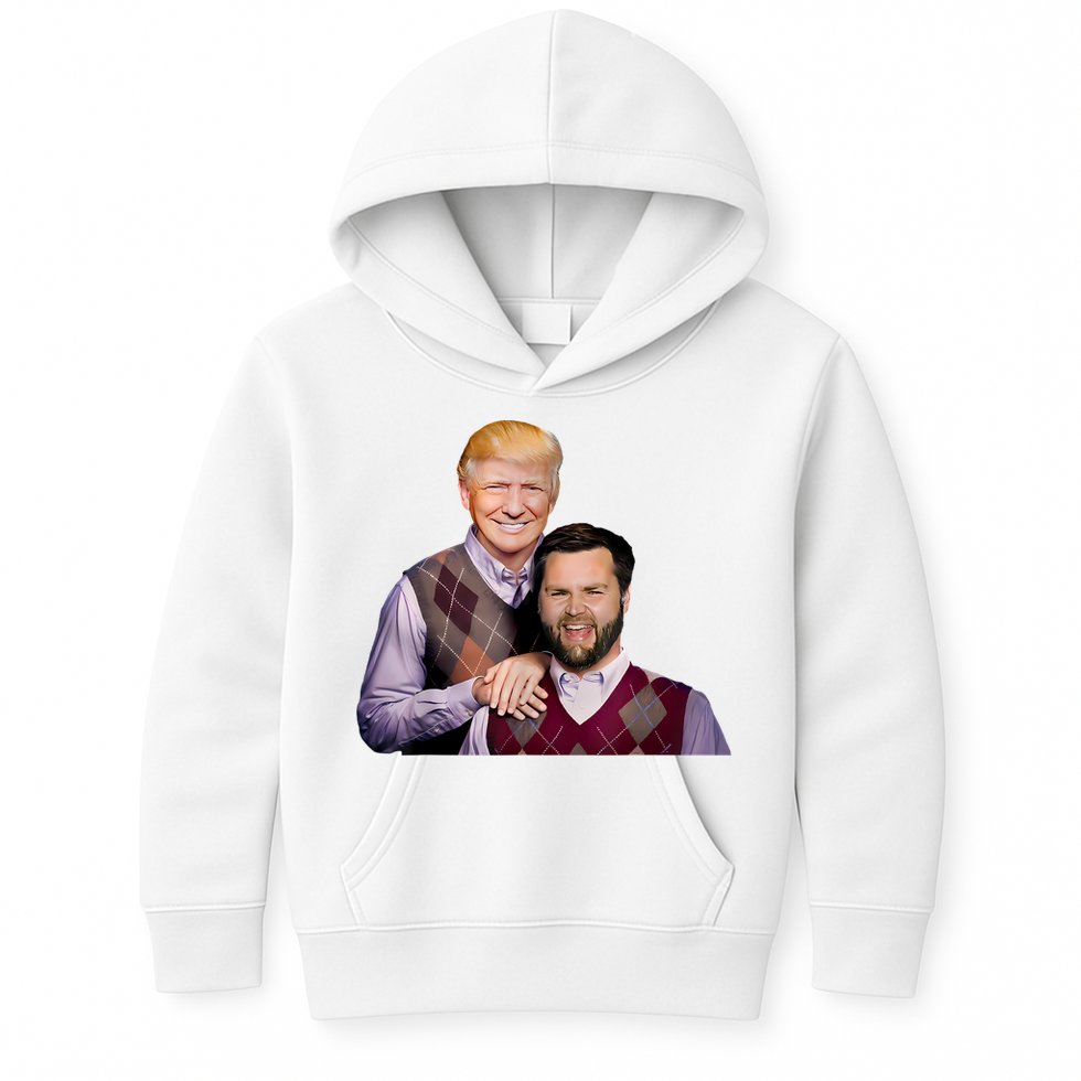 Trump Vance 2024 Brothers Funny Parody Trump J.D. Vance Bros Kids Hoodie